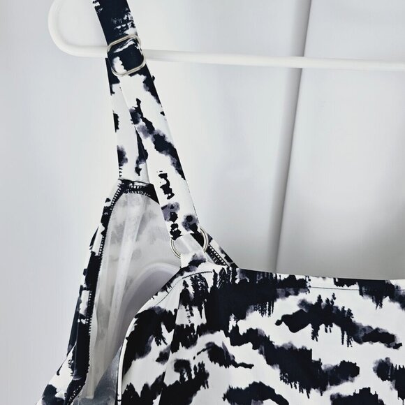 Swim Solutions Zebra Print One Piece - Picture 6 of 13